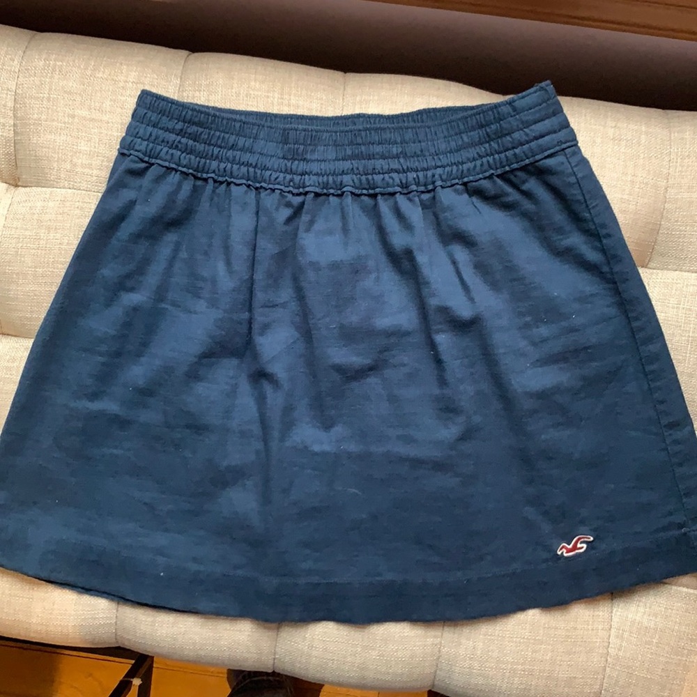Hollister Navy Mini Skirt Small